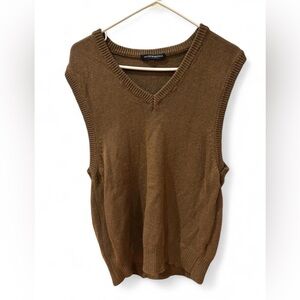 Brandy Melville Tan Knit Sweater Vest